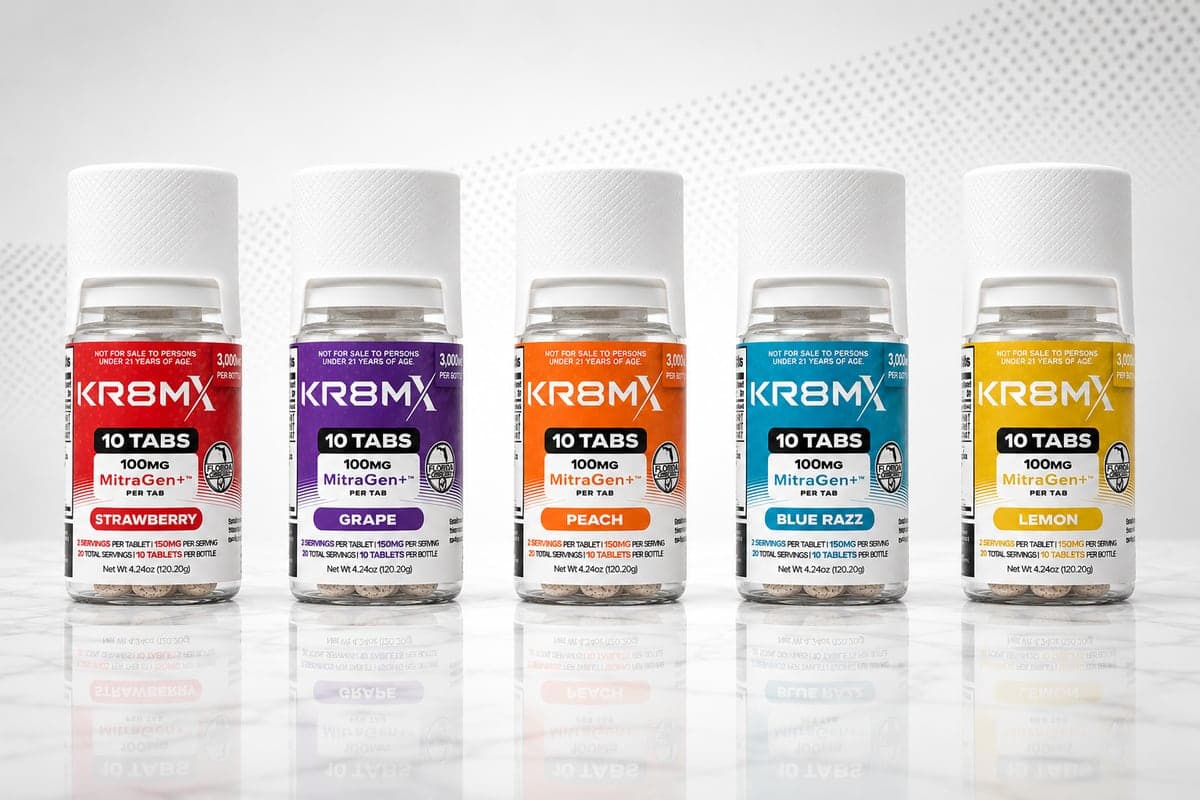 KR8MX Tablets, five flavors